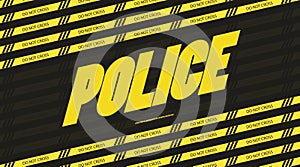 Vector police font bold style modern typography