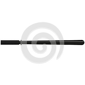 Vector police rubber baton isolated on white background