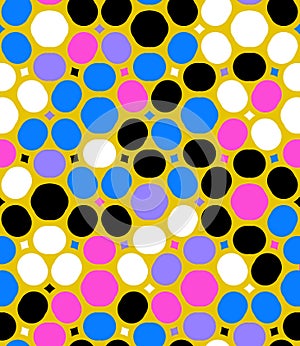 Vector polka dot pattern