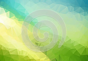 Vector Polygon Abstract modern Polygonal Geometric Triangle Background. Light Green Geometric Triangle Background.