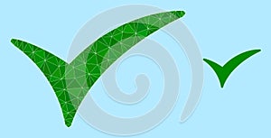 Vector Polygonal Confirm Icon