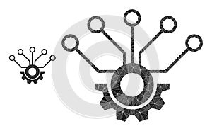 Vector Polygonal Sensor Hardware Icon