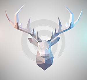 Vector Polygonal Stag photo