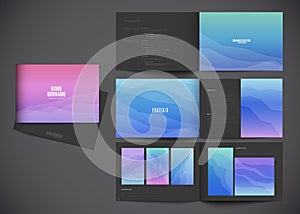 Vector portfolio template modern design