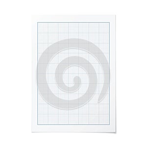 Vector portrait orientation engineering graph paper