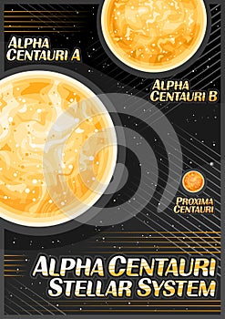 Vector Poster for Alpha Centauri