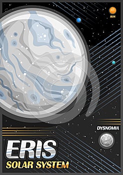 Vector Poster for dwarf planet Eris