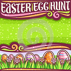 Vector poster for Easter Egg Hunt