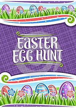 Vector poster for Easter Egg Hunt