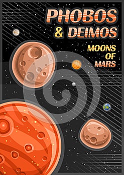 Vector Poster for Phobos and Deimos