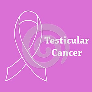 Vector poster for Testicular Cancer Awareness annual initiative