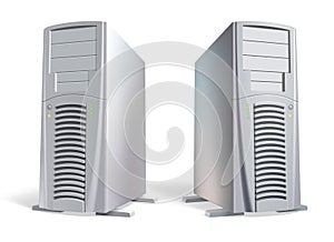 Vector. Powerful presentable computer system units