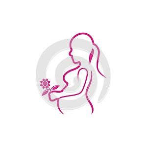 Vector of pregnant mom