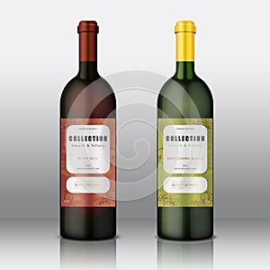 Vector of Premium Quality Wine Labels