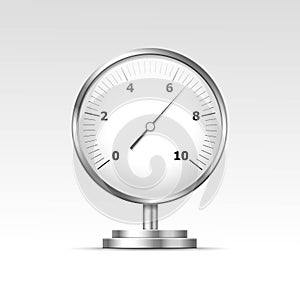 Vector Pressure Gauge Manometer Isolated