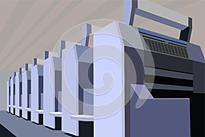Vector printed equipment