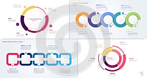 Vector process and circle chart designs