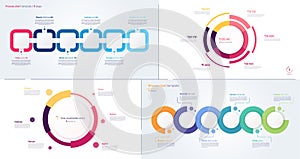 Vector process and circle chart designs