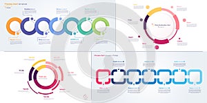 Vector process and circle chart designs