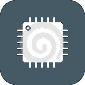 Vector Processor Icon For Personal And Commercial Use.
