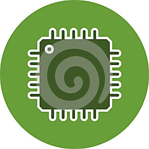 Vector Processor Icon For Personal And Commercial Use.