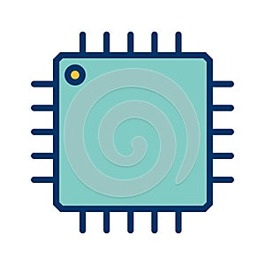 Vector Processor Icon For Personal And Commercial Use.