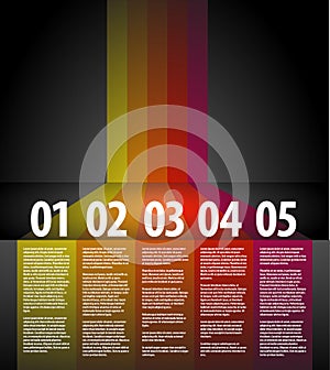 Vector progress background