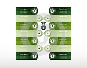 Vector progress background. Template for diagram, graph, presentation and chart.