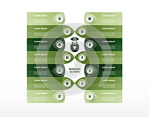 Vector progress background. Template for diagram, graph, presentation and chart.
