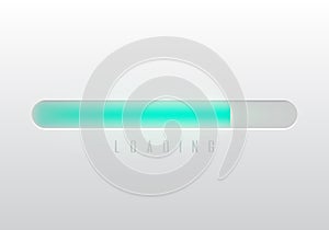 Vector progress loading bar. Illustration for ui design, for mobile apps