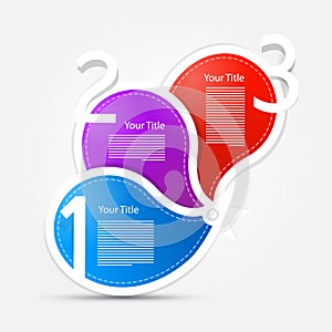 Vector Progress Steps for Tutorial, Infographics