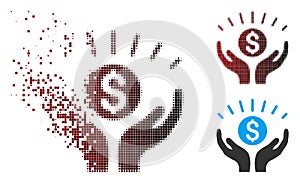 Dispersed Pixel Halftone Prosperity Icon