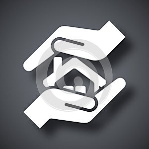 Vector protect house icon