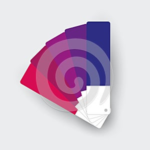 Vector Purple Fan-shaped Palette Icon