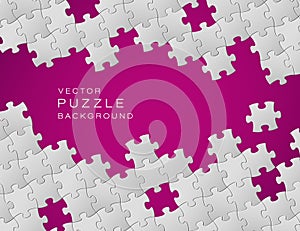 Vector purple puzzle background