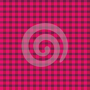 Vector purple red plaid pattern, checkered fabric print