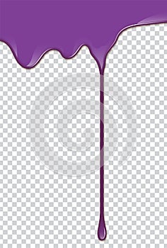 Vector purple splash with transparency background.