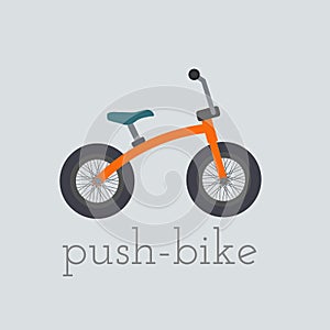 Vector push-bike illustration