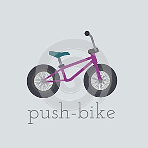 Vector push-bike illustration