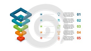 Vector pyramid up arrows infographic, diagram chart, triangle graph presentation. Business timeline concept with 5 parts