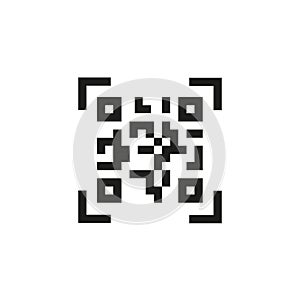 Vector QR code sample for smartphone scanning