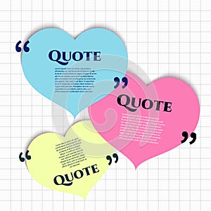 Vector quote boxes