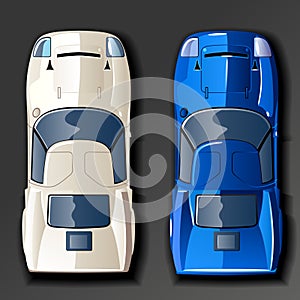 Vector racing cars