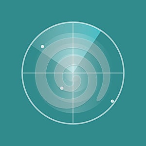 Vector Radar screen icon