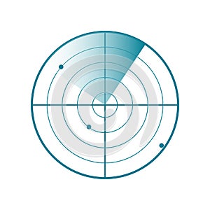 Vector Radar screen icon