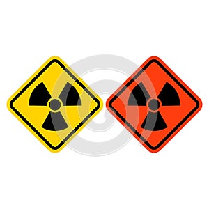Stock vector radiation hazard vector isolated on white backgrund. PNG Files photo