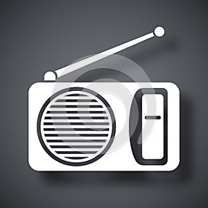 Vector radio icon