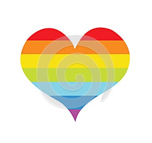 Vector of rainbow flag sexual identity