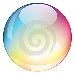 Vector rainbow sphere