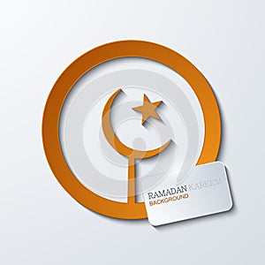 Vector ramadan kareem background.